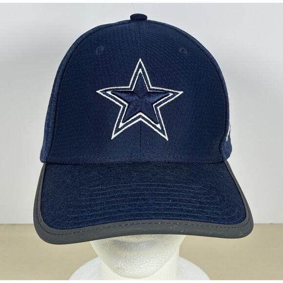 New Era 39THIRTY Dallas Cowboys NFL Equipment Stretch Fit Hat Blue - Picture 1 of 8